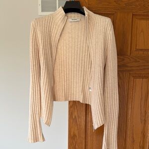 GUIZIO Off-White Nell Cardigan L
